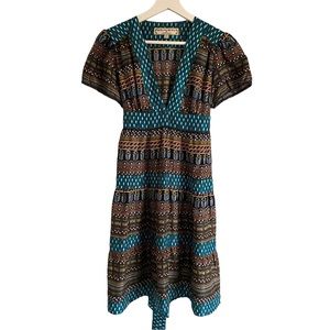 Anthropologie What Comes Around Goes Around Silk Dress
